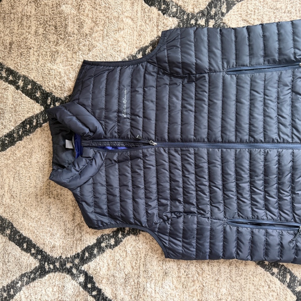 London Fog Dark Blue Quilted Vest
